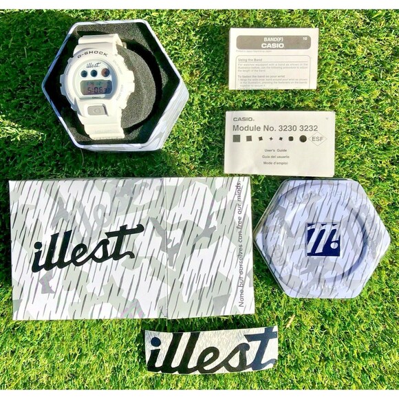 NIB Casio G-Shock Limited Ed Collab ILLEST DW-6900FSFAT2-7CU Fatlace Camo Watch